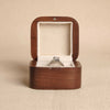 The Pairing - Square Double Wooden Ring Box