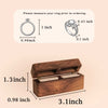 The Duet - Double Slot Wedding Ring Box for 2 Rings - S