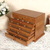 The Vintage - Multiple Tier Wooden Jewelry Box with Lock