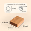 The Duo - Walnut Engagement Wooden Ring Box