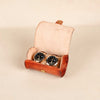 Leather Watch Case - Brown