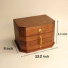 The Hex - Four Tier Wooden Jewelry Box with lock