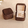 The Pairing - Square Double Wooden Ring Box