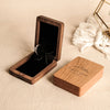 The Duo - Walnut Engagement Wooden Ring Box