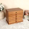 The Vintage - Multiple Tier Wooden Jewelry Box with Lock