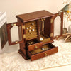 The Elevate - Double Door Wooden Jewelry Box with Mirror