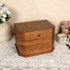 The Hex - Four Tier Wooden Jewelry Box with lock