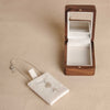 The Reflection -  Walnut Wooden Necklace Box with Mirror