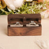 The Duet - Double Slot Wedding Ring Box for 2 Rings - S