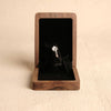 The Duo - Walnut Engagement Wooden Ring Box