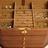 The Hex - Four Tier Wooden Jewelry Box with lock