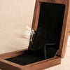 The Duo - Walnut Engagement Wooden Ring Box