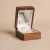 The Reflection -  Walnut Wooden Necklace Box with Mirror