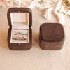 The Pairing - Square Double Wooden Ring Box