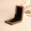 The Duo - Walnut Engagement Wooden Ring Box