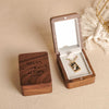 The Reflection -  Walnut Wooden Necklace Box with Mirror