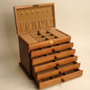 The Vintage - Multiple Tier Wooden Jewelry Box with Lock