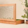 The Crystal - Glass Custom Carved  Cherry Wooden Jewelry Box
