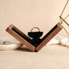 The Duo - Walnut Engagement Wooden Ring Box