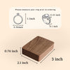 The Duo - Walnut Engagement Wooden Ring Box