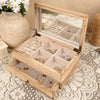 The Heritage - Vintage Rustic Personalized Wooden Jewelry Box