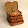 The Hex - Four Tier Wooden Jewelry Box with lock