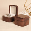 The Pairing - Square Double Wooden Ring Box