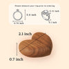 The Heartbeat - Wooden Heart Flip Ring Box