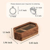 The Match - Wedding Ceremony Wooden Ring Box