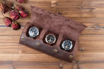 Leather Watch Case -  Dark Brown
