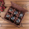Leather Watch Case -  Dark Brown