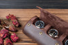 Leather Watch Case -  Dark Brown