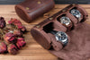 Leather Watch Case -  Dark Brown