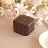 The Pairing - Square Double Wooden Ring Box